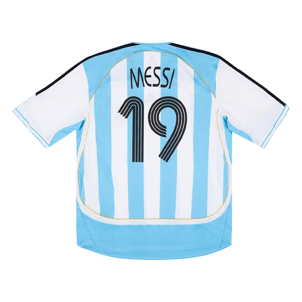 Maillot de football rétro Messi #19 2006 Argentine Domicile