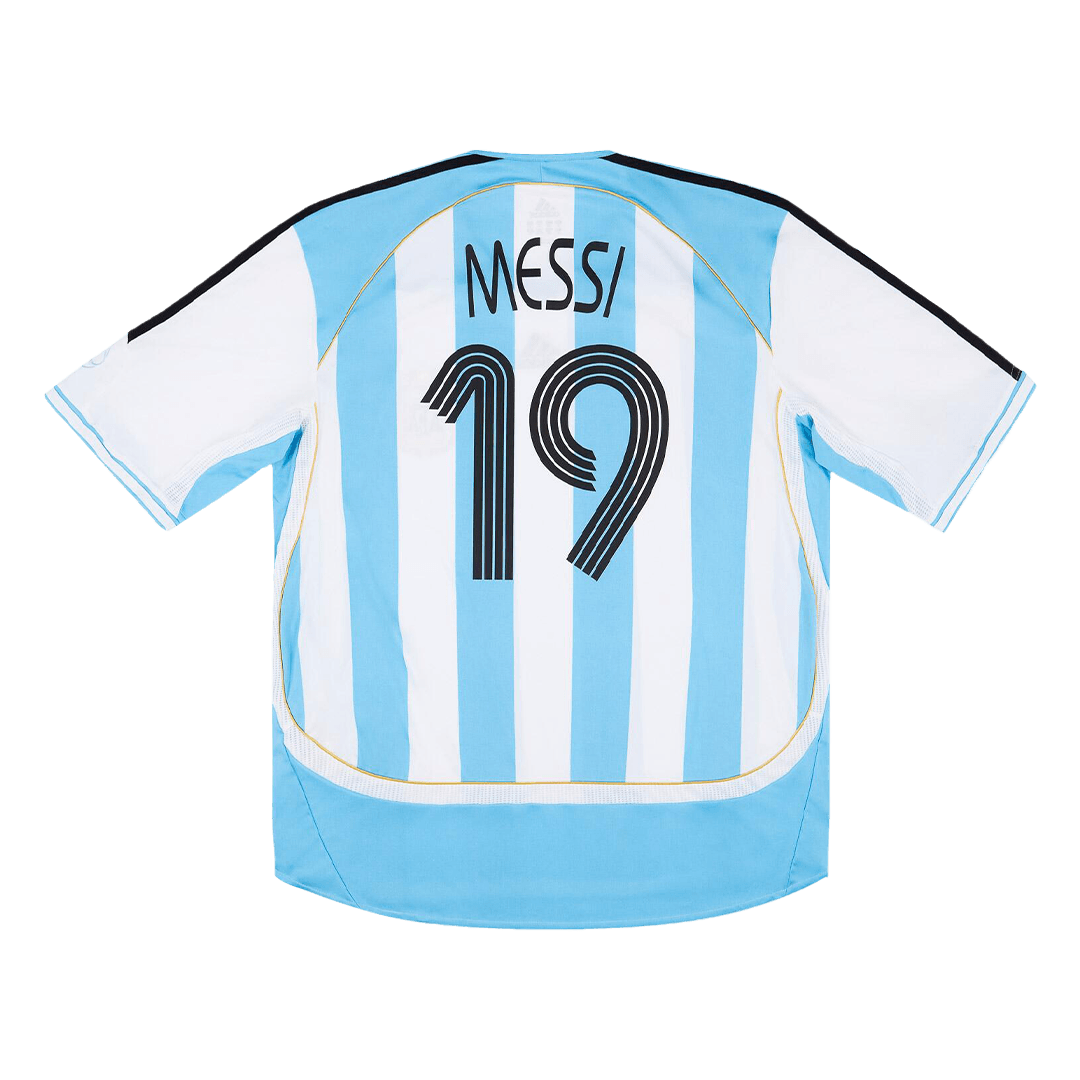 Kits de fútbol Retro MESSI #19 2006 Argentina Camiseta de fútbol local