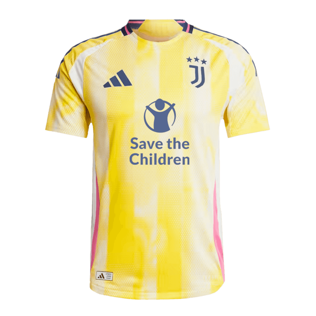 Soccer Kits Authentic  VLAHOVIĆ  #9 Juventus Away Soccer Jersey 2024/25 - Save The Children Sponsor