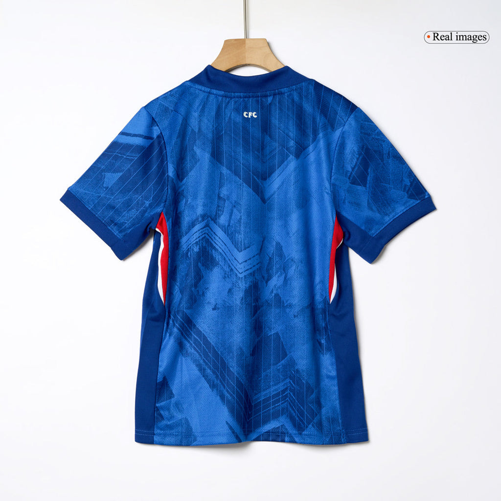 Kit de fútbol para niños: camiseta de local del Chelsea (camiseta, pantalones cortos y calcetines) 2025/26, azul