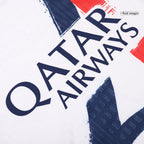 Soccer Kits Authentic KVARATSKHELIA #7 PSG Away Soccer Jersey 2024/25 White - UCL