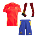 Kits de fútbol: Camiseta de fútbol local de España (camiseta, pantalones cortos y calcetines) para la Eurocopa 2024