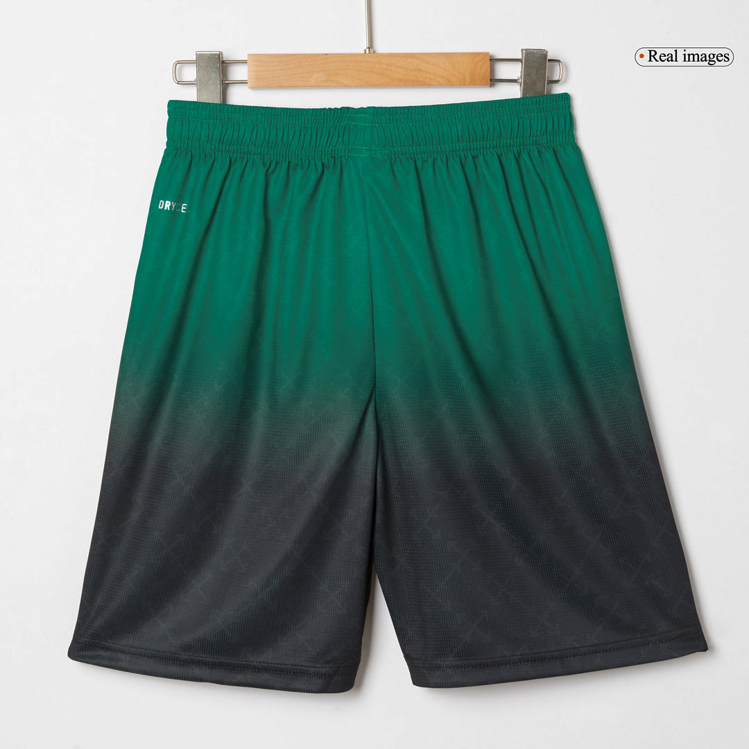 Soccer Kits AC Milan Fourth Away Soccer Jersey Kit(Jersey+Shorts) 2024/25 Green&Black