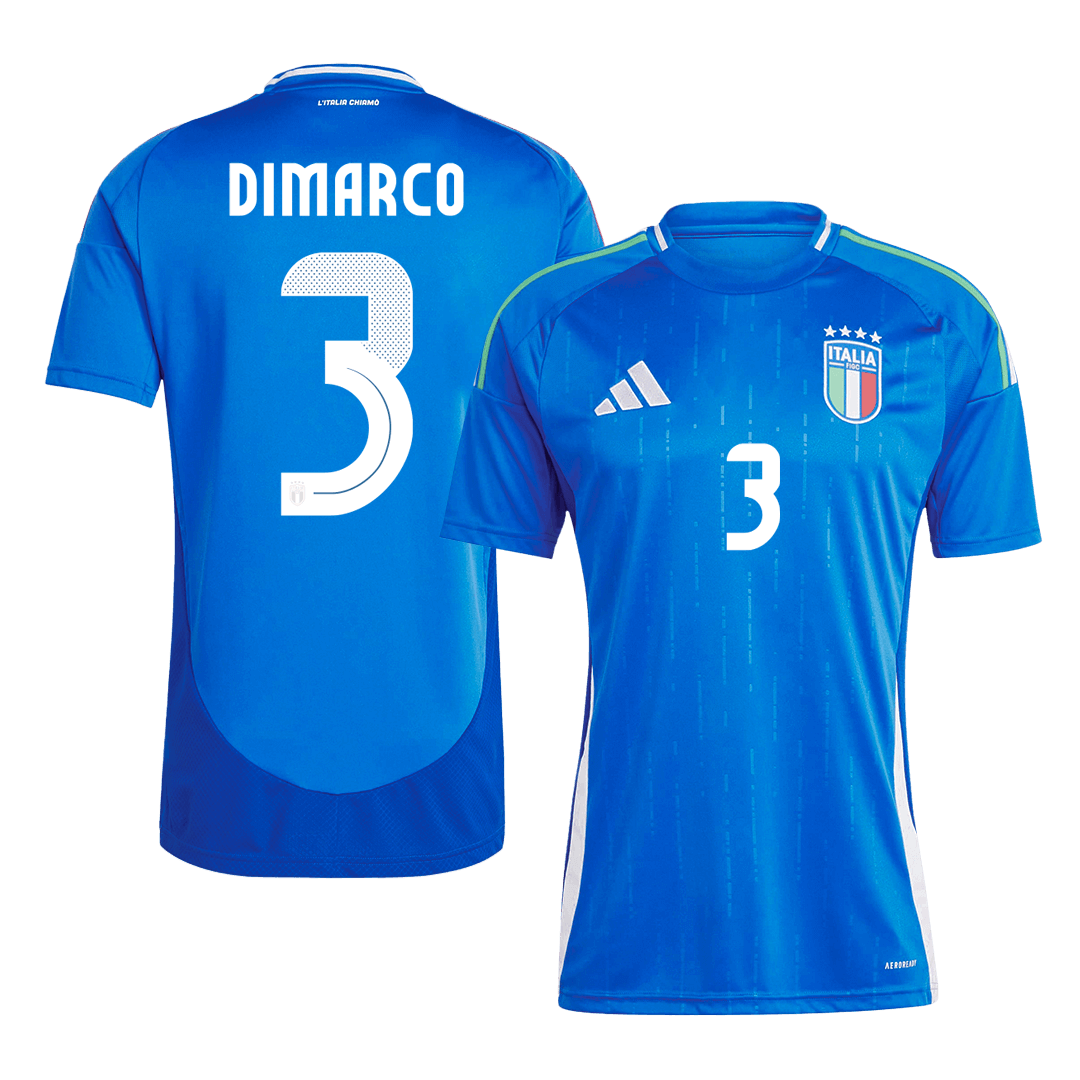 Maillot de football domicile DIMARCO #3 Italie Euro 2024