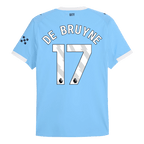 Soccer Kits Authentic DE BRUYNE #17 Manchester City Home Soccer Jersey 2025/26 Blue