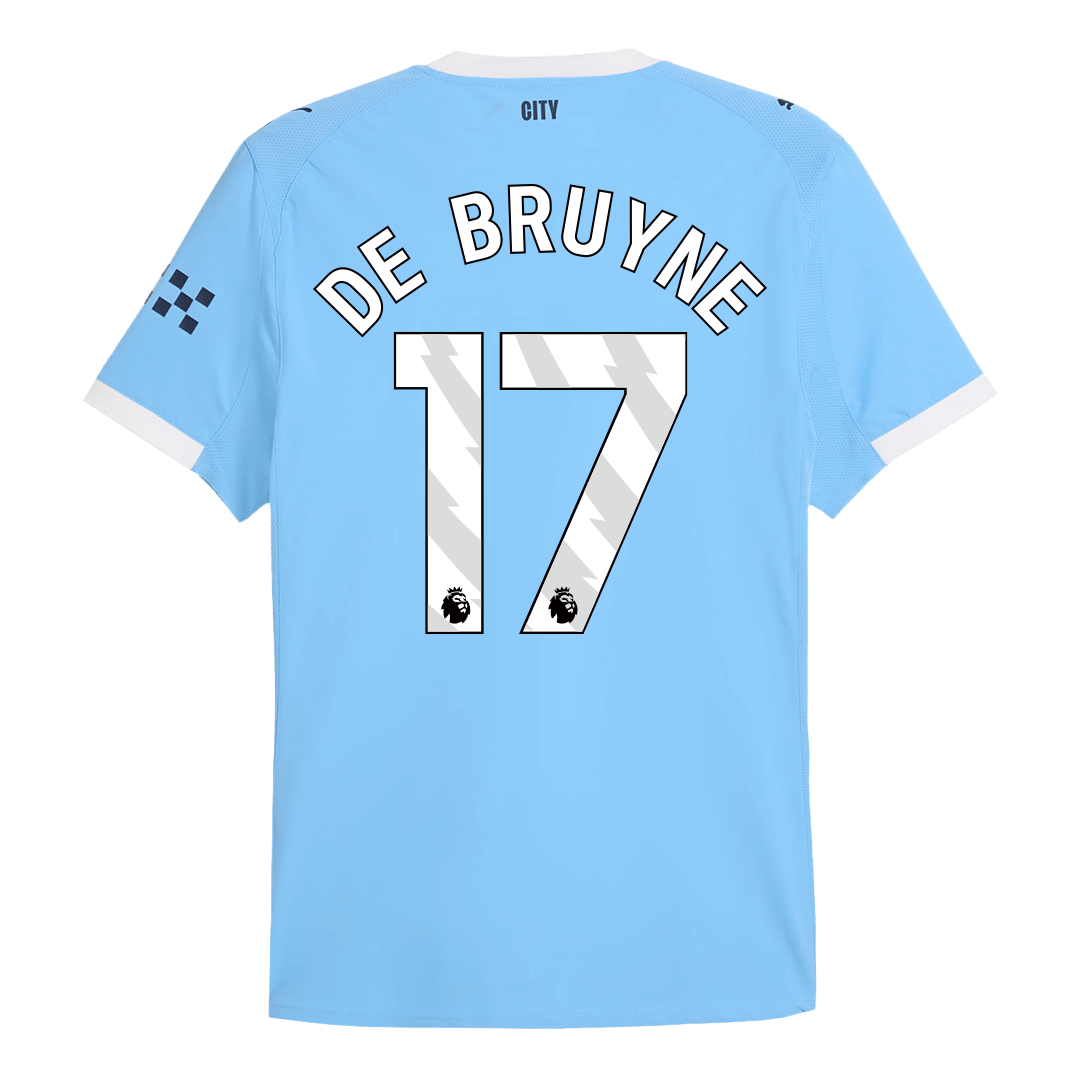 Soccer Kits Authentic DE BRUYNE #17 Manchester City Home Soccer Jersey 2025/26 Blue