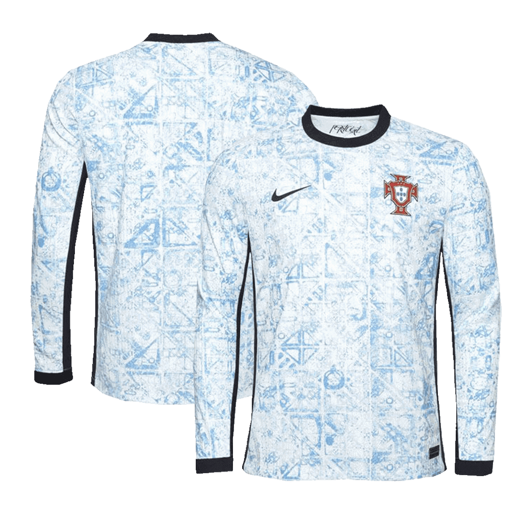 Soccer Kits Authentic Portugal Away Long Sleeve Soccer Jersey Euro 2024