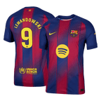 Soccer Kits Authentic LEWANDOWSKI #9 Barcelona Home Soccer Jersey 2025/26 Red&Blue