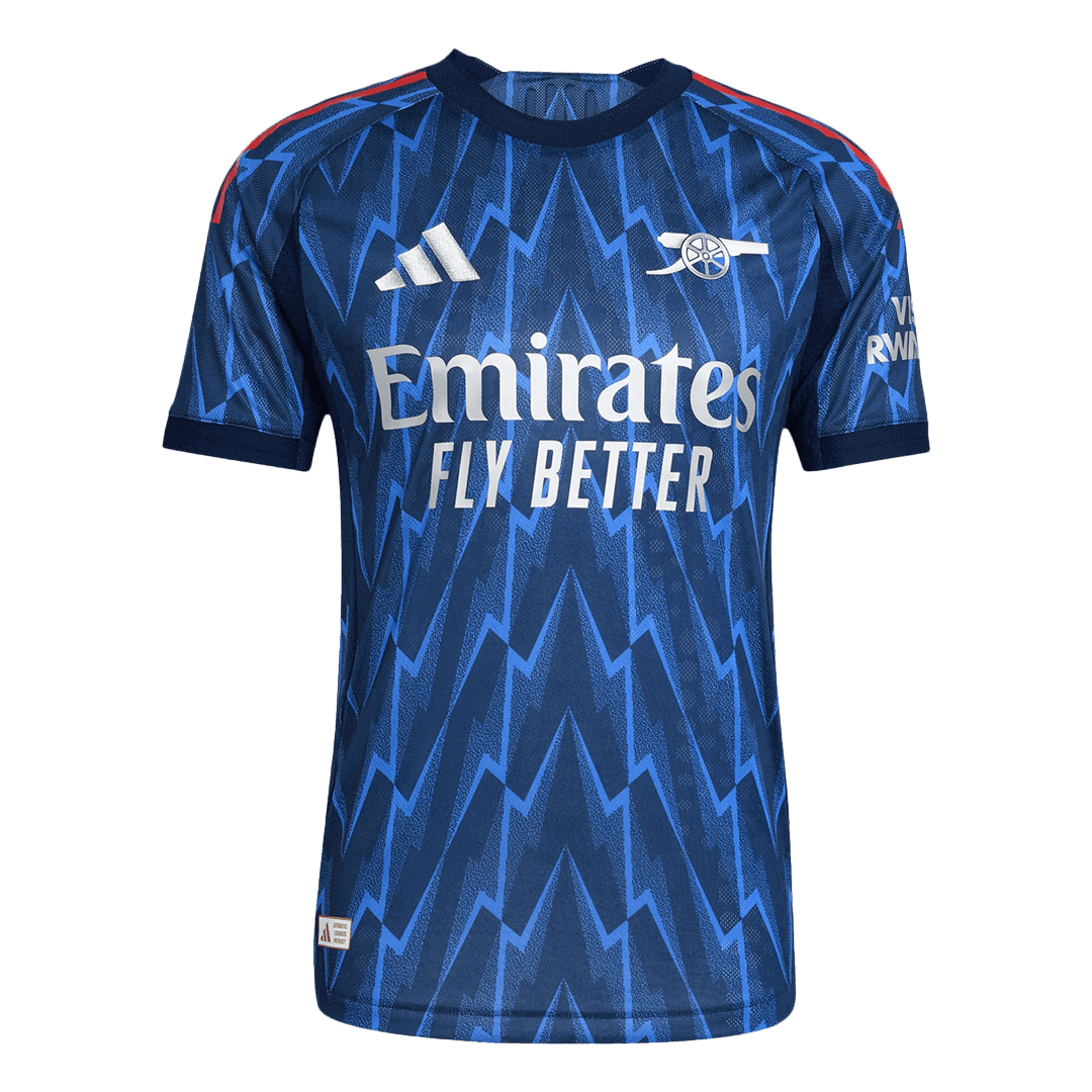 Soccer Kits Authentic SAKA #7 Arsenal Away Soccer Jersey 2025/26 Blue