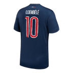 Maillots de foot O.DEMBÉLÉ #10 PSG Domicile Maillot de Foot 2024/25 Marine - UCL