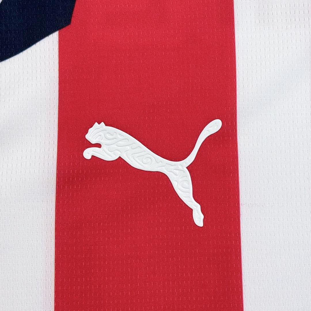 Soccer Kits Chivas Home Soccer Jersey 2025/26 Red&White