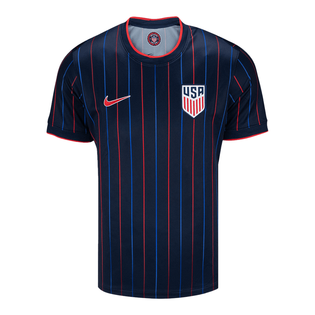 Camiseta de fútbol visitante USMNT 2025 azul marino