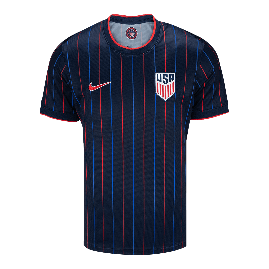 Camiseta de fútbol visitante USMNT 2025 azul marino