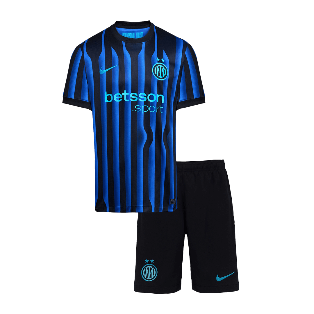 Maillot de football Inter Milan Domicile Enfant (Maillot + Short) 2025/26 Bleu et Noir