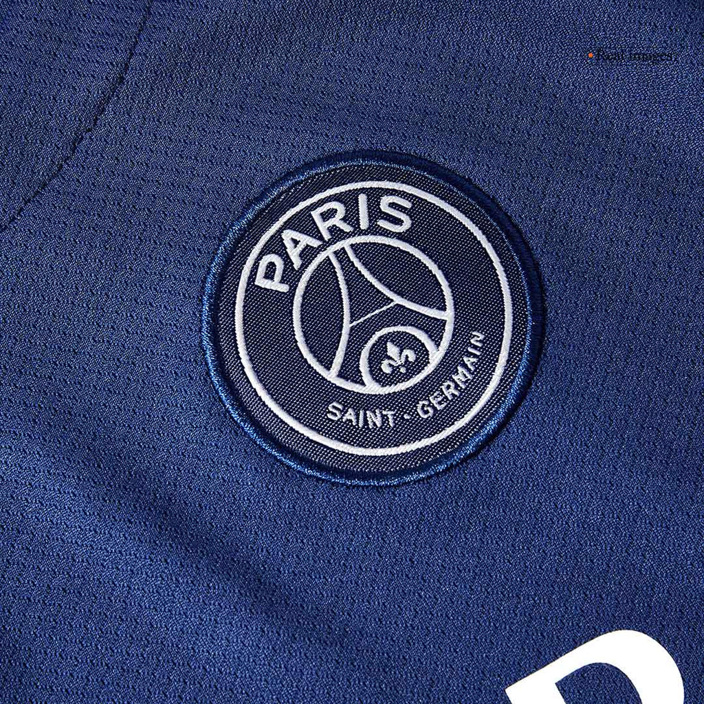 Camiseta de fútbol infantil de visitante del PSG (camiseta y pantalón corto) 2024/25, color azul marino
