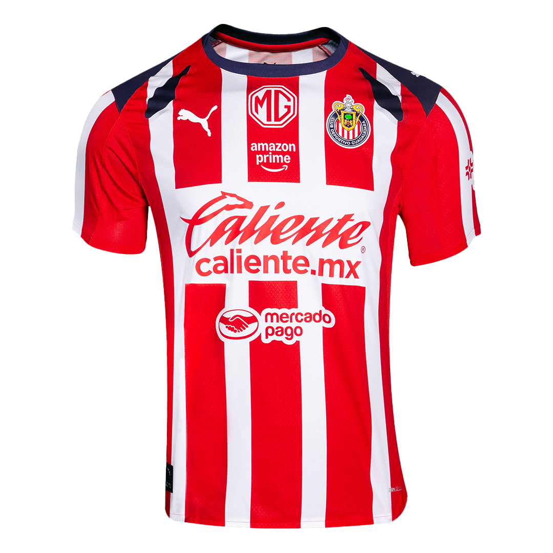 Soccer Kits Chivas Home Soccer Jersey 2025/26 Red&White