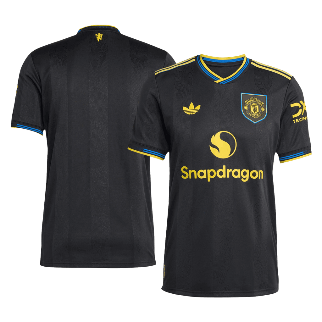 Soccer Kits Authentic Manchester United Third Away Soccer Jersey 2025/26 Black