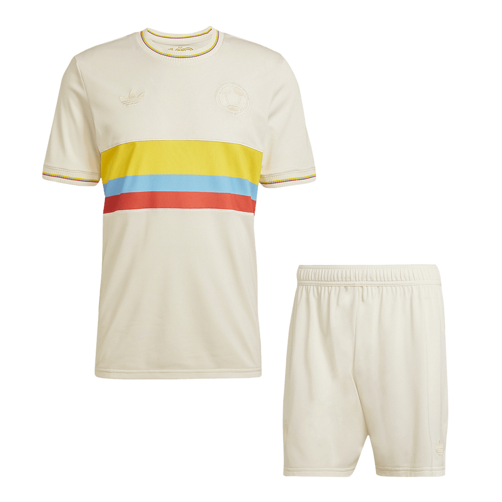 Soccer Kits Colombia Soccer Jersey Kit(Jersey+Shorts) 2024 - 100th Anniversary