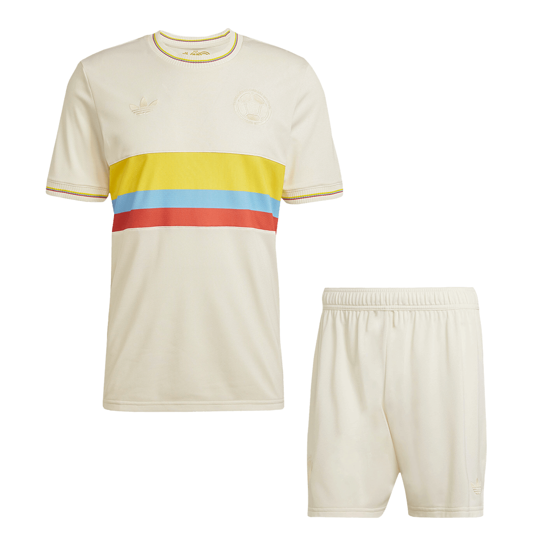 Soccer Kits Colombia Soccer Jersey Kit(Jersey+Shorts) 2024 - 100th Anniversary