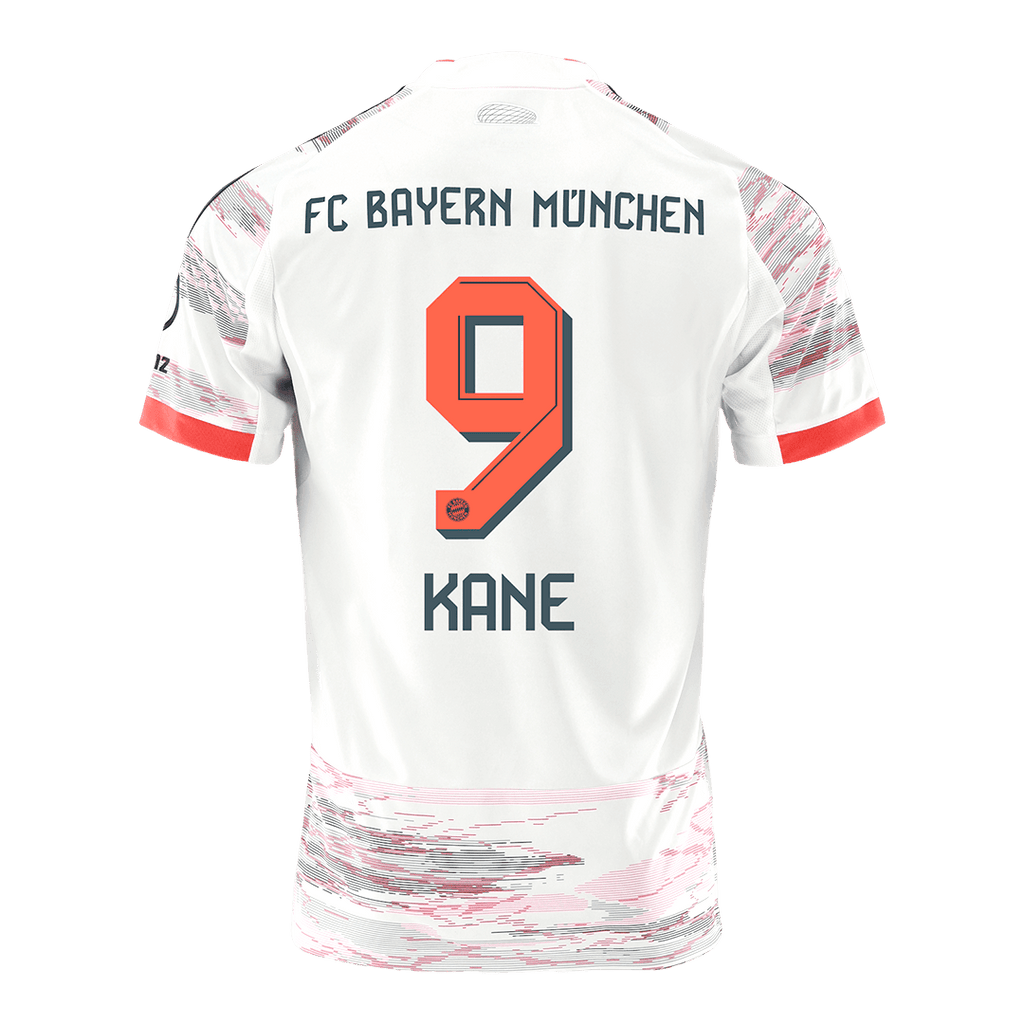 Maillot de football extérieur Bayern Munich KANE #9 2025/26 Blanc