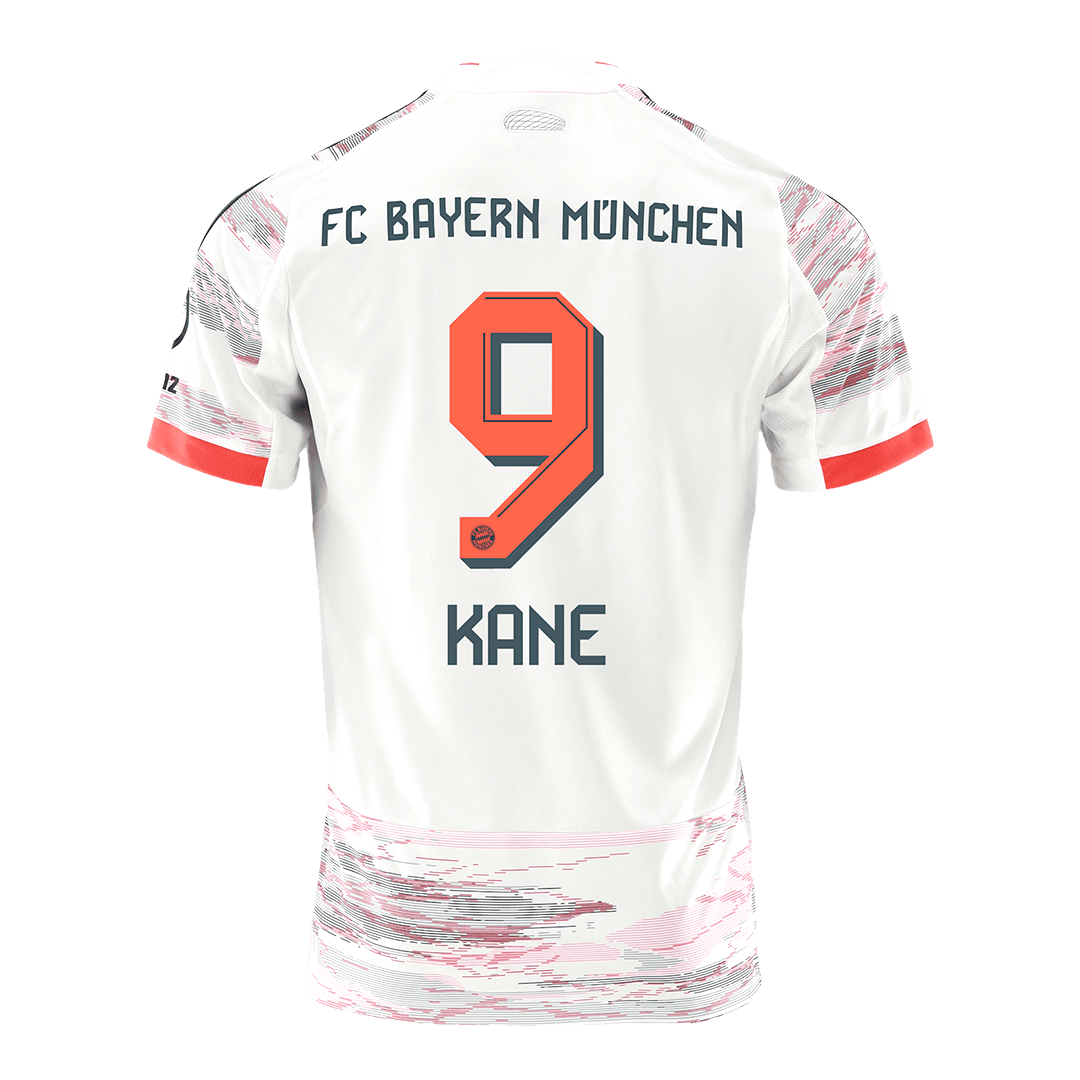 Maillot de football extérieur Bayern Munich KANE #9 2025/26 Blanc