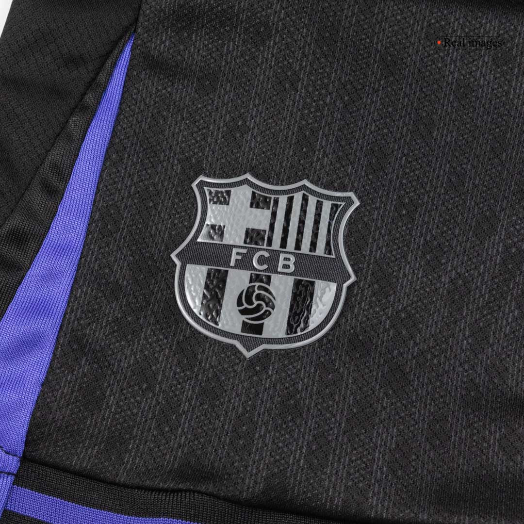 Maillot de football extérieur Barcelone pour enfant (maillot, short, chaussettes) 2025/26 jaune et noir