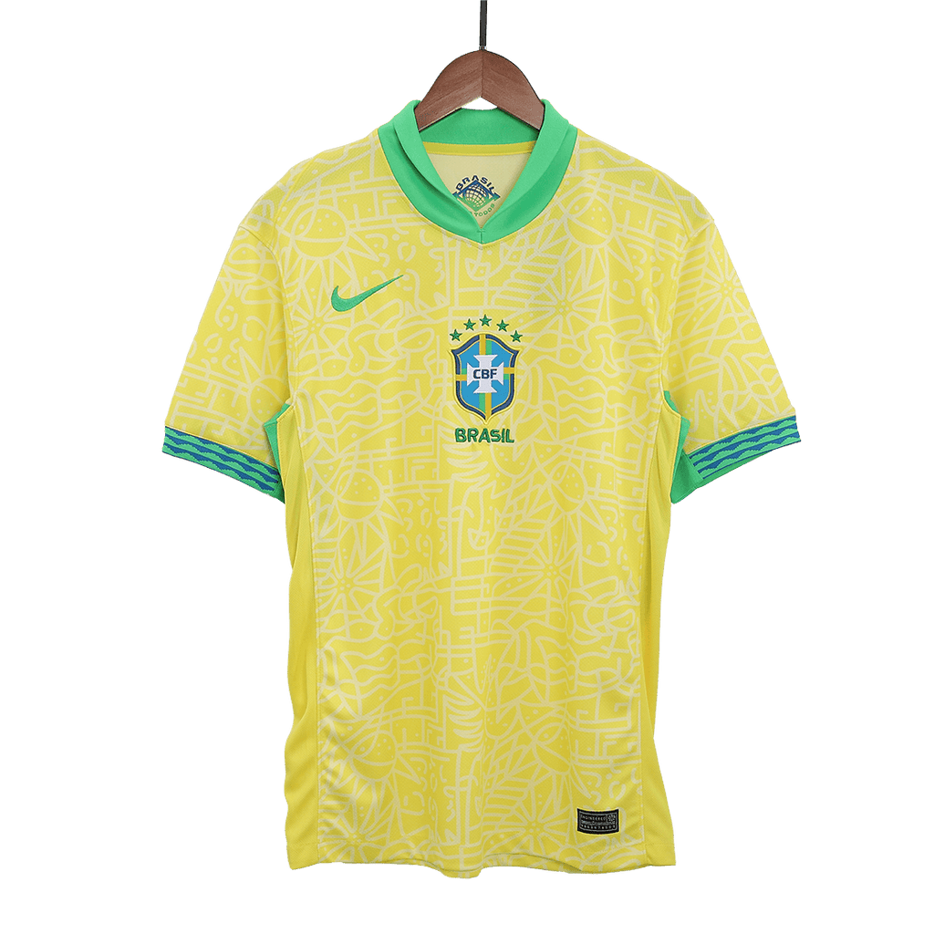 Soccer Kits Brazil Home Soccer Jersey Copa America 2024