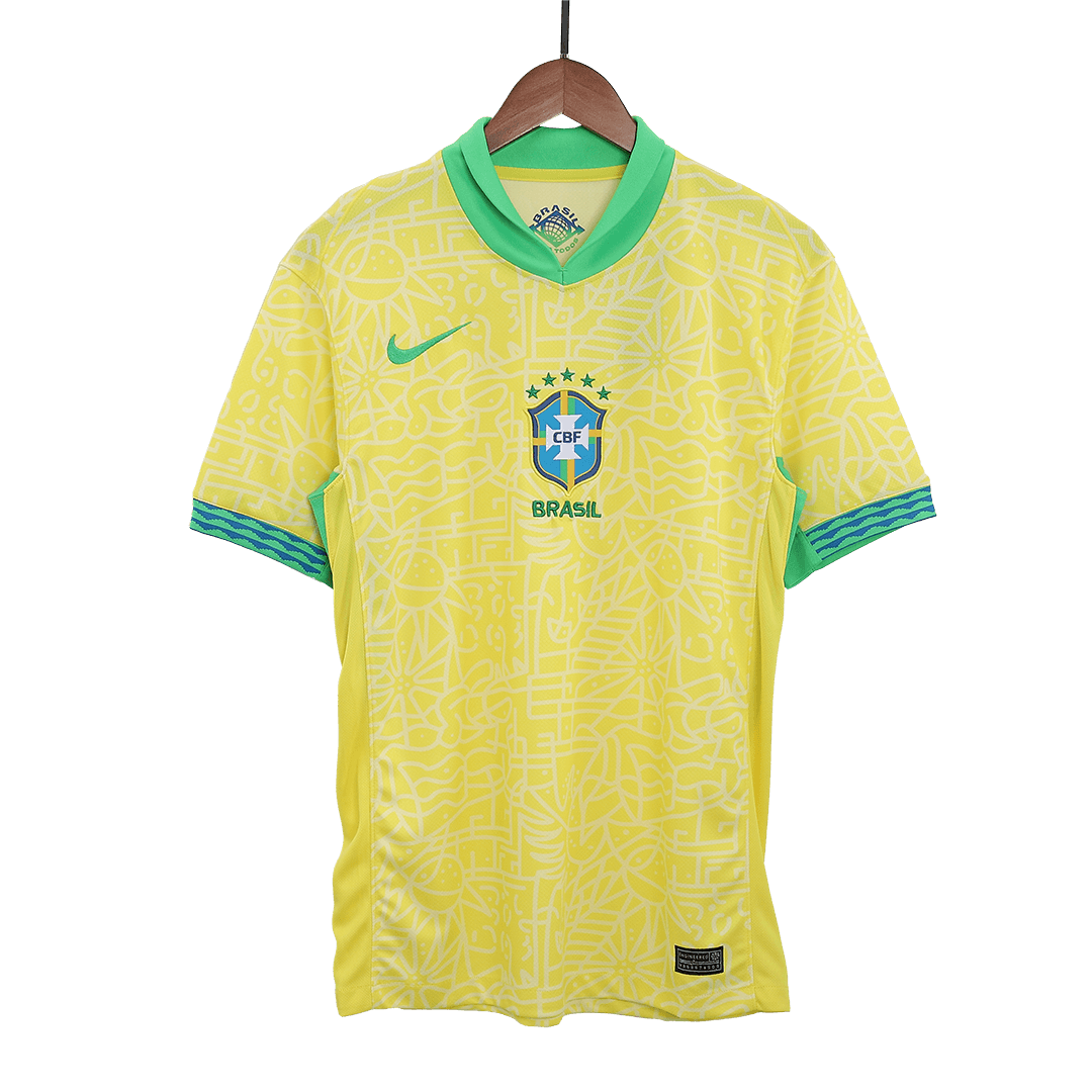 Soccer Kits Brazil Home Soccer Jersey Copa America 2024