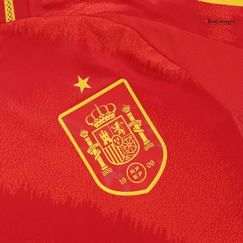 Soccer Kits Authentic WILLIAMS JR. #17 Spain Home Soccer Jersey Euro 2024