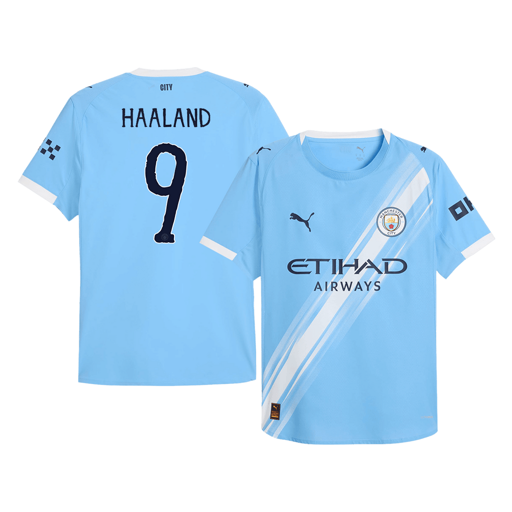 Soccer Kits Authentic HAALAND #9 Manchester City Home Soccer Jersey 2025/26 Blue - Club World Cup