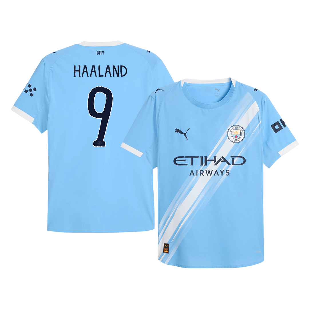 Soccer Kits Authentic HAALAND #9 Manchester City Home Soccer Jersey 2025/26 Blue - Club World Cup