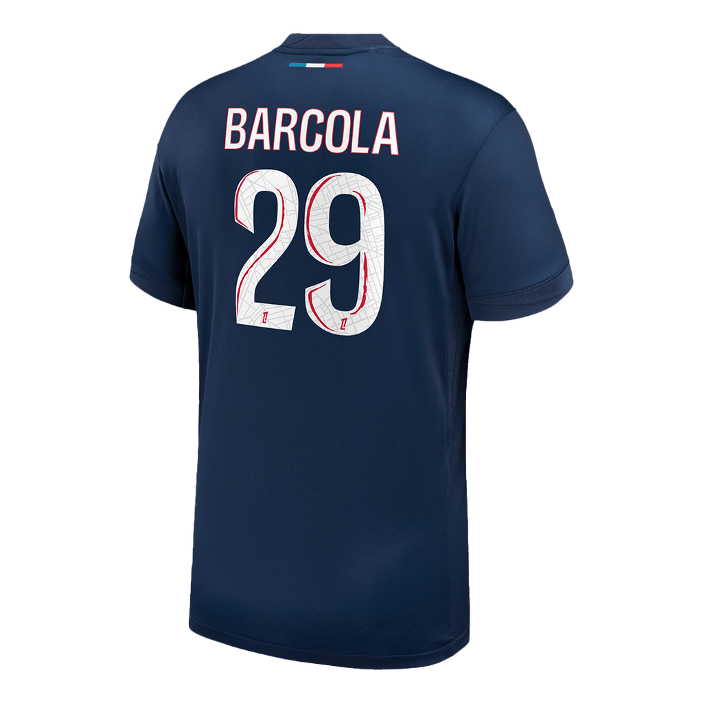 Soccer Kits BARCOLA #29 PSG Home Soccer Jersey 2024/25 Navy