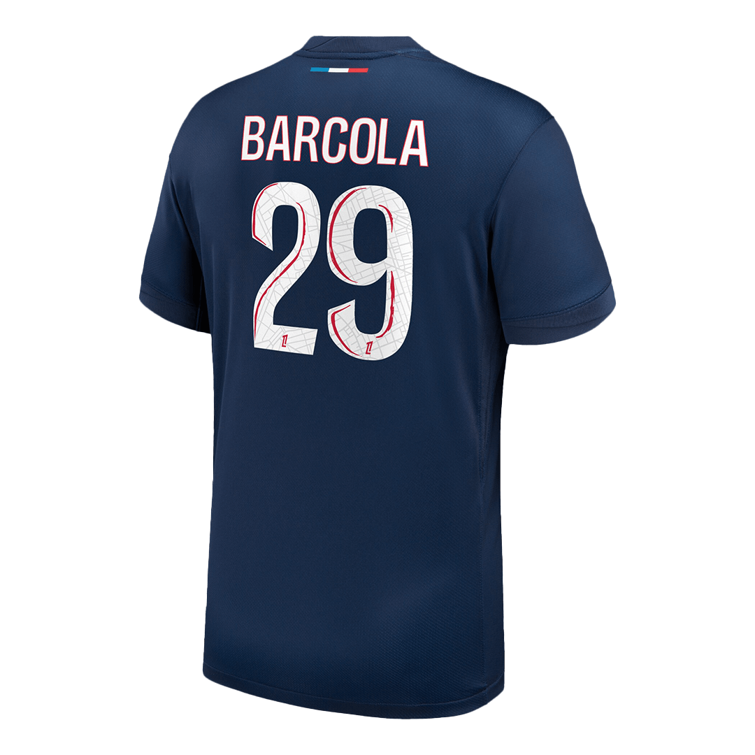 Soccer Kits BARCOLA #29 PSG Home Soccer Jersey 2024/25 Navy