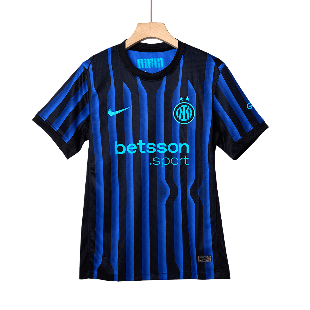 Maillot de football LAUTARO #10 Inter Milan Domicile 2025/26 Bleu et Noir