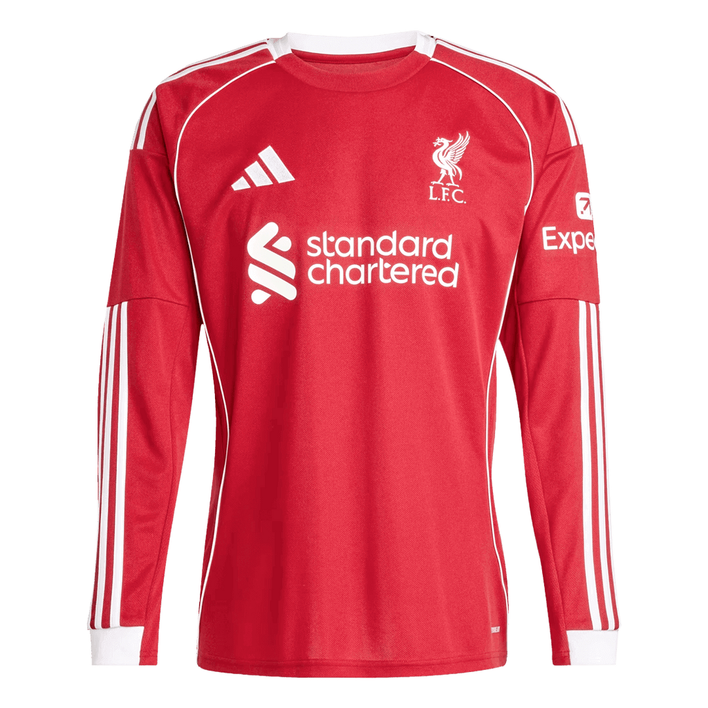 Maillot de football Liverpool Domicile Manches Longues 25/26 Rouge
