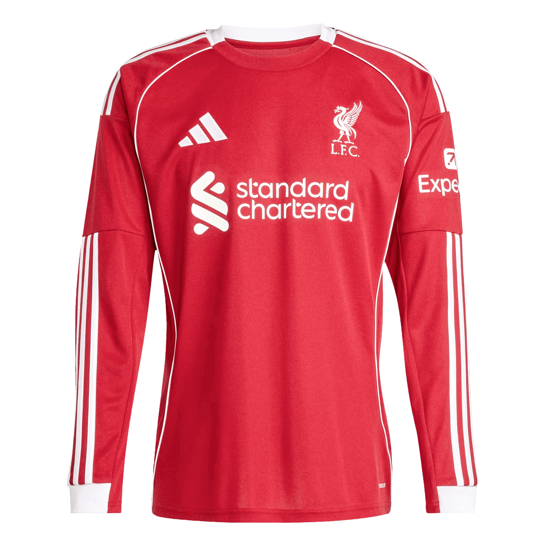 Maillot de football Liverpool Domicile Manches Longues 25/26 Rouge