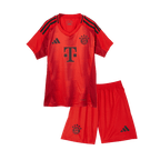 Maillot de football domicile Bayern Munich 2024/25 pour enfant (maillot, short, chaussettes) Rouge