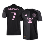 Soccer Kits Authentic DE PAUL #7 Inter Miami CF Away Soccer Jersey 2025 Black&Gray