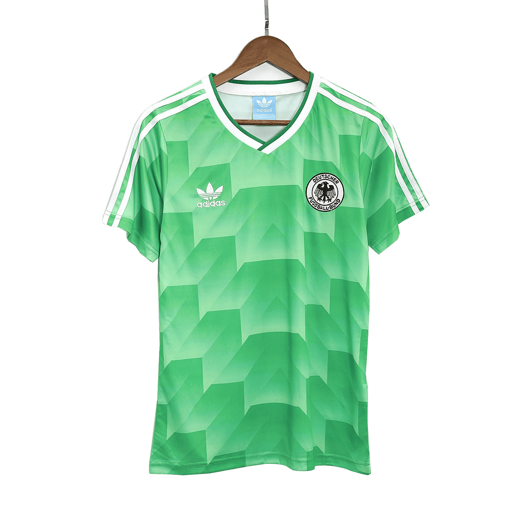 Camiseta de fútbol retro de visitante de Alemania 1988/90