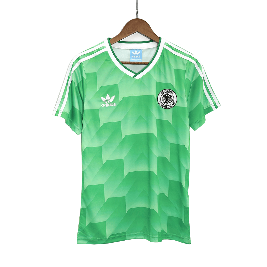 Camiseta de fútbol retro de visitante de Alemania 1988/90