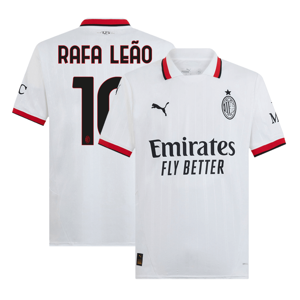 Kits de football RAFA LEÃO #10 Maillot de football extérieur de l'AC Milan 2024/25