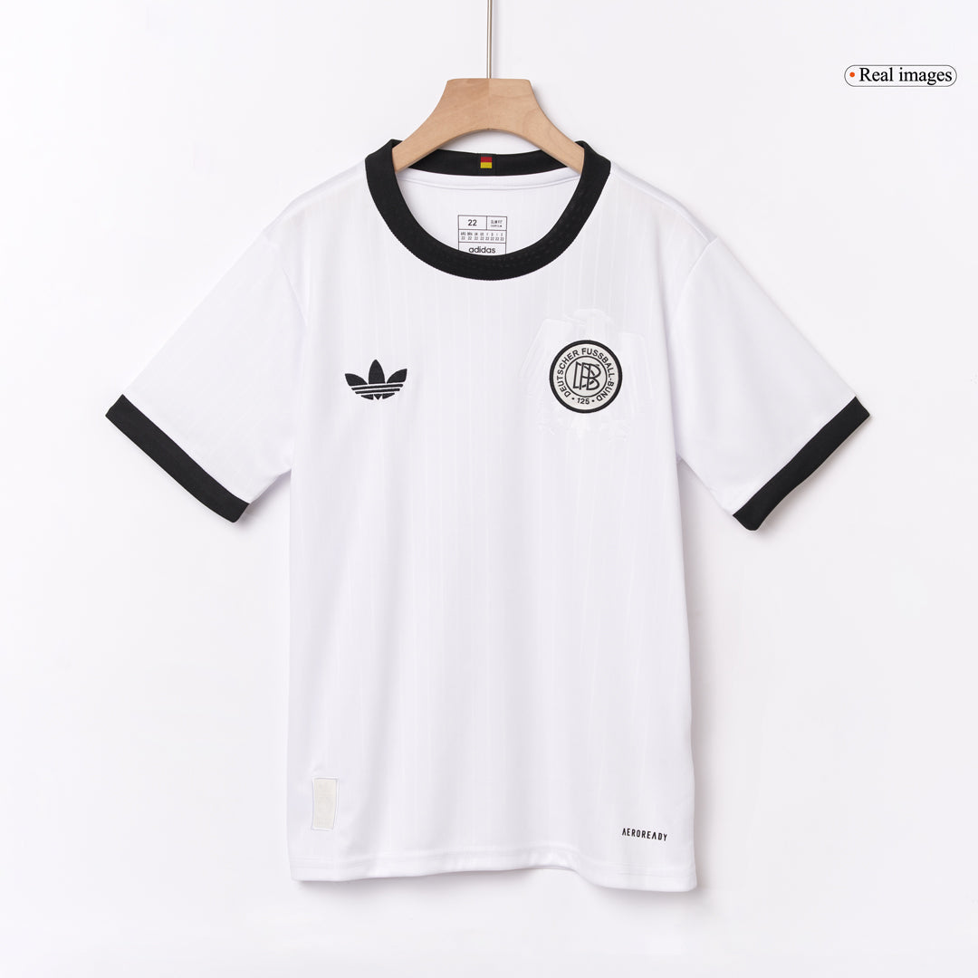 Maillot de football pour enfant Allemagne 125e anniversaire (maillot + short) 2025 Blanc