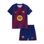 Maillot de football domicile Barcelone pour enfant (maillot + short) 2025/26 rouge et bleu