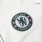 Camiseta de visitante del Chelsea para niño (camiseta, pantalones cortos y calcetines) 2025/26, color blanco