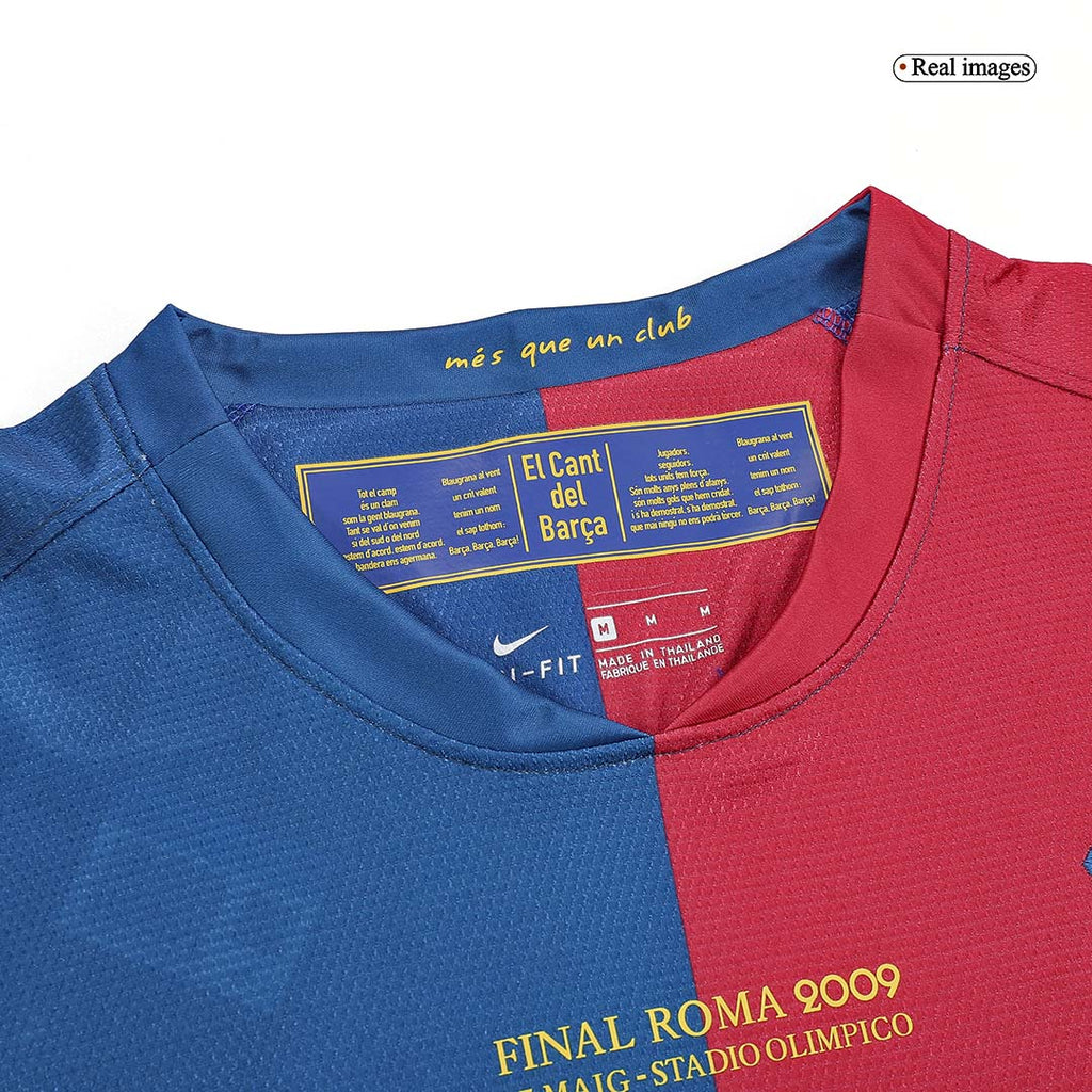 Camiseta de fútbol retro de manga larga del Barcelona 2008/09 - Final de la UCL