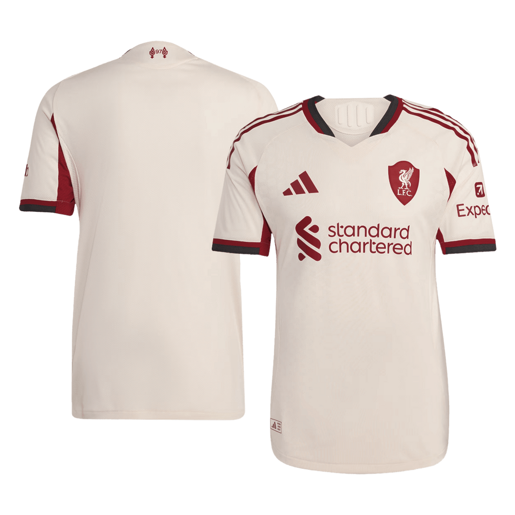 Soccer Kits Authentic Liverpool Away Soccer Jersey 25/26 White