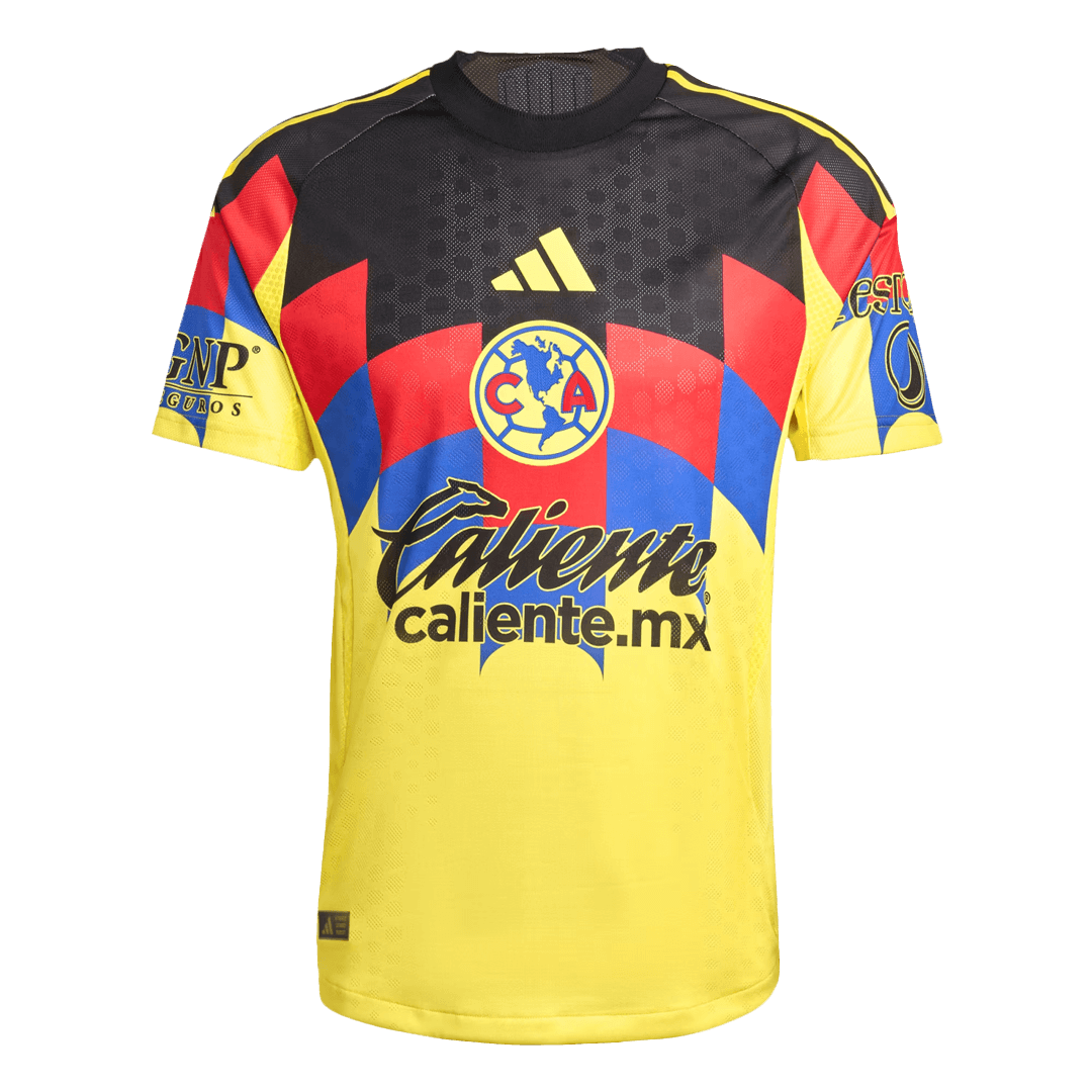 Soccer Kits Authentic Club America Home Soccer Jersey 2025/26 Yellow