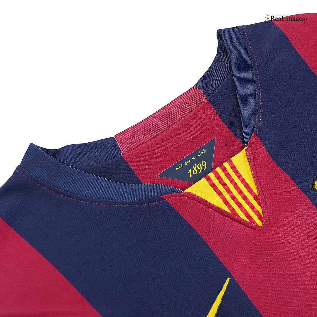 Camiseta de fútbol retro del Barcelona 2014/15