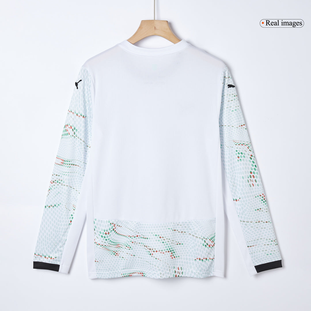 Camiseta de fútbol de Portugal de manga larga para visitante 2025, blanca