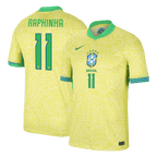 Kits de fútbol RAPHINHA #11 Brasil Camiseta de fútbol local Copa América 2024